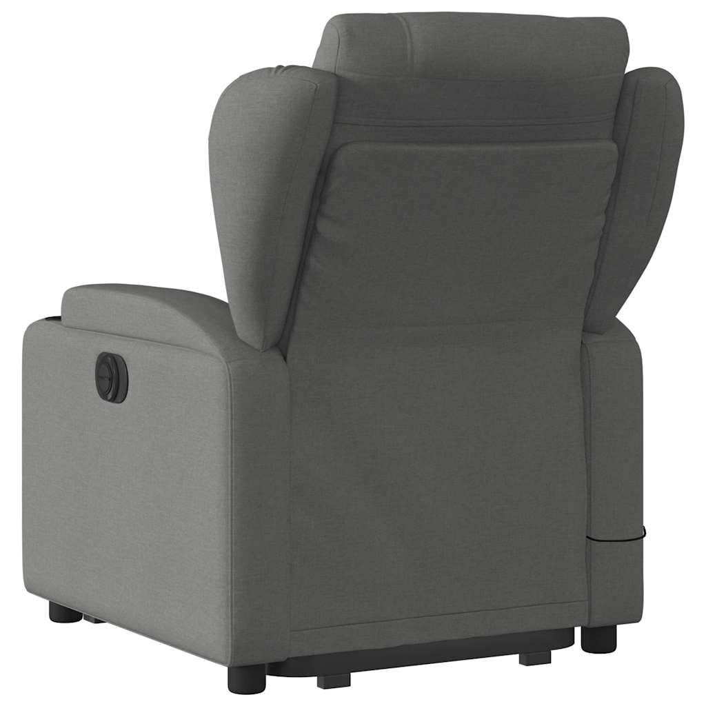 Fauteuil inclinable de massage électrique Gris foncé Tissu - XIOS