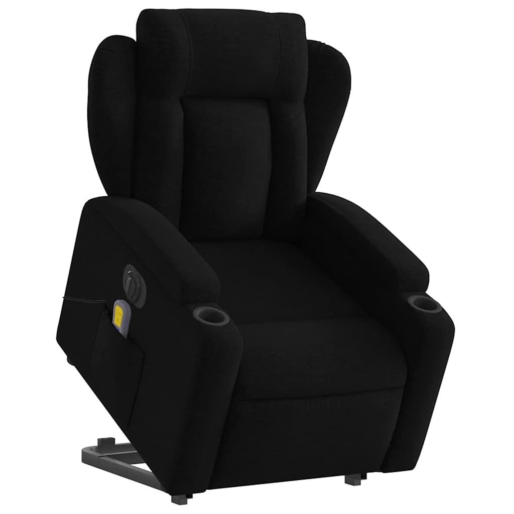 Fauteuil inclinable de massage électrique Noir Tissu - XIOS