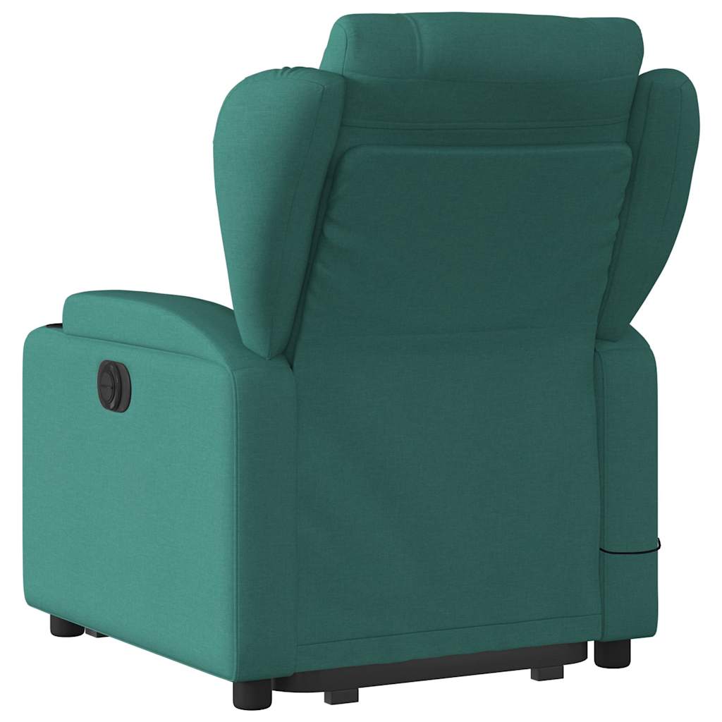 Fauteuil inclinable de massage électrique Vert foncé Tissu - XIOS