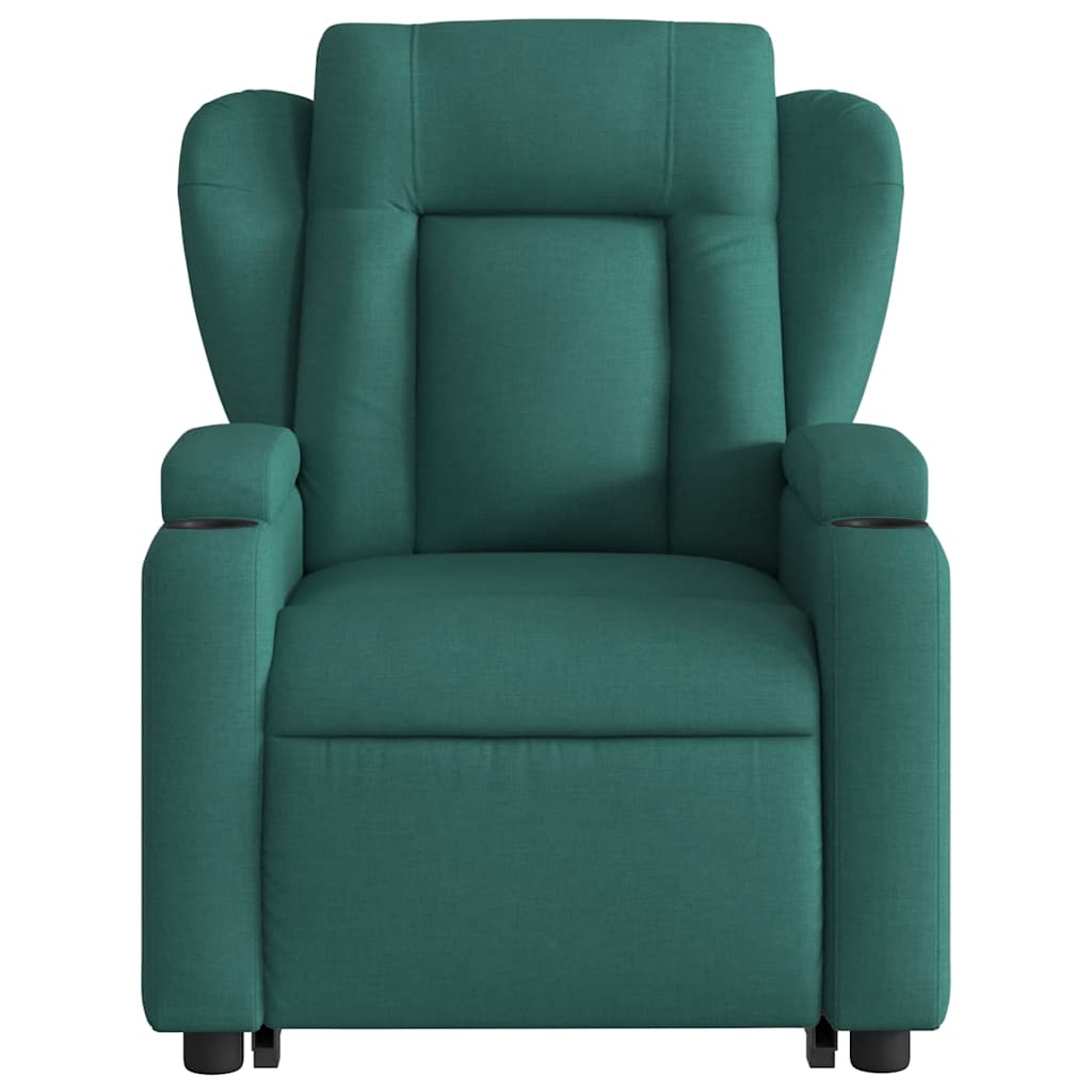 Fauteuil inclinable de massage électrique Vert foncé Tissu - XIOS