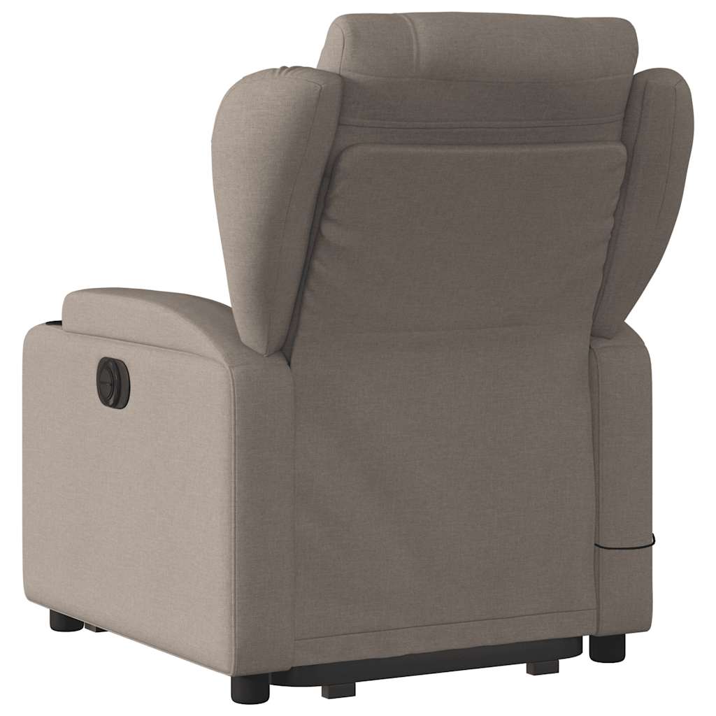 Fauteuil inclinable de massage électrique Taupe Tissu - XIOS