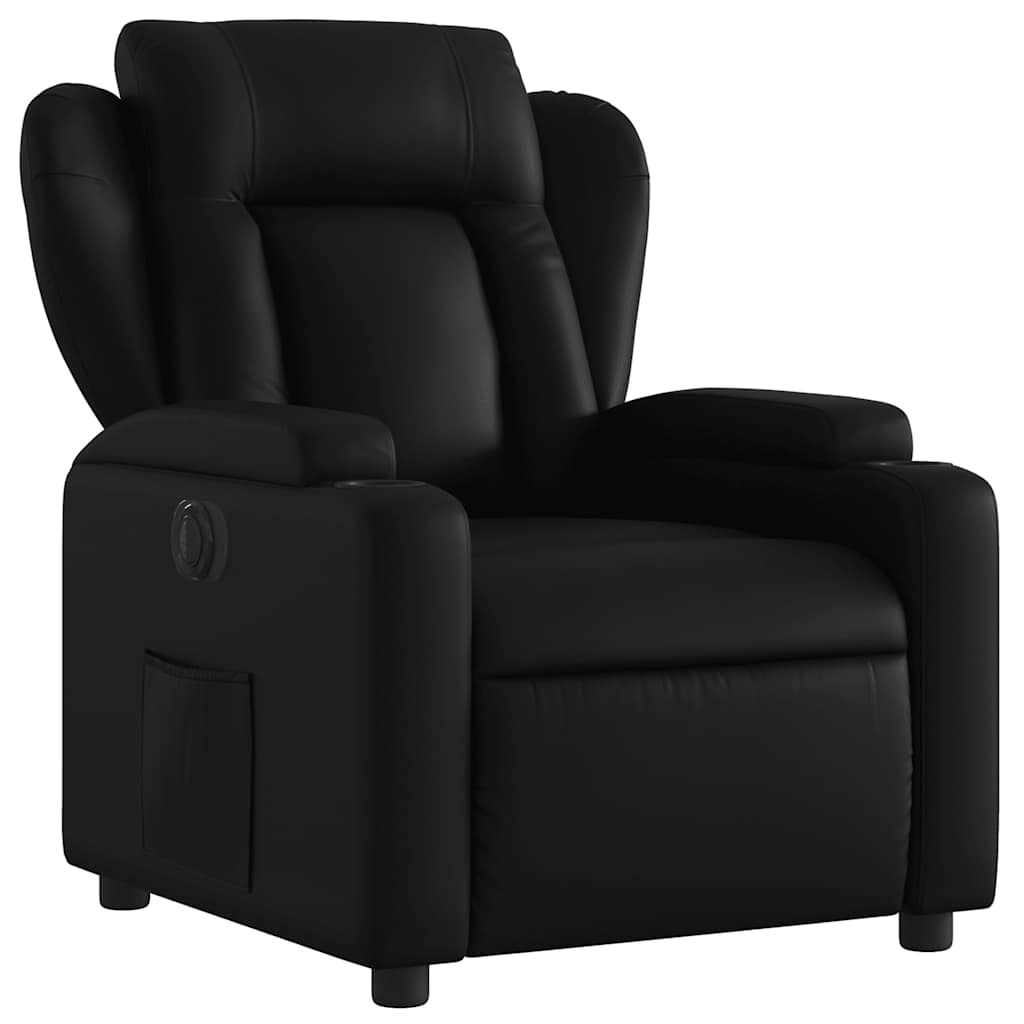 Fauteuil inclinable électrique Noir Similicuir - XIOS