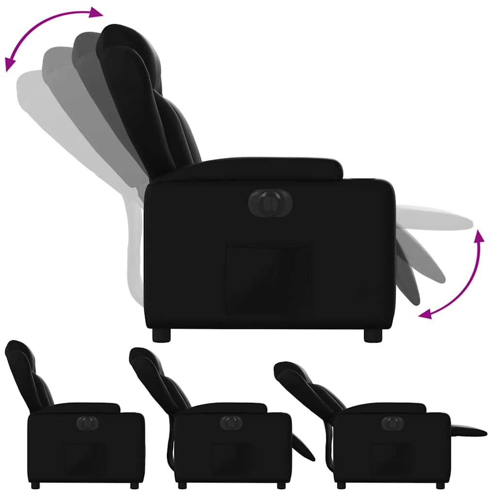 Fauteuil inclinable électrique Noir Similicuir - XIOS