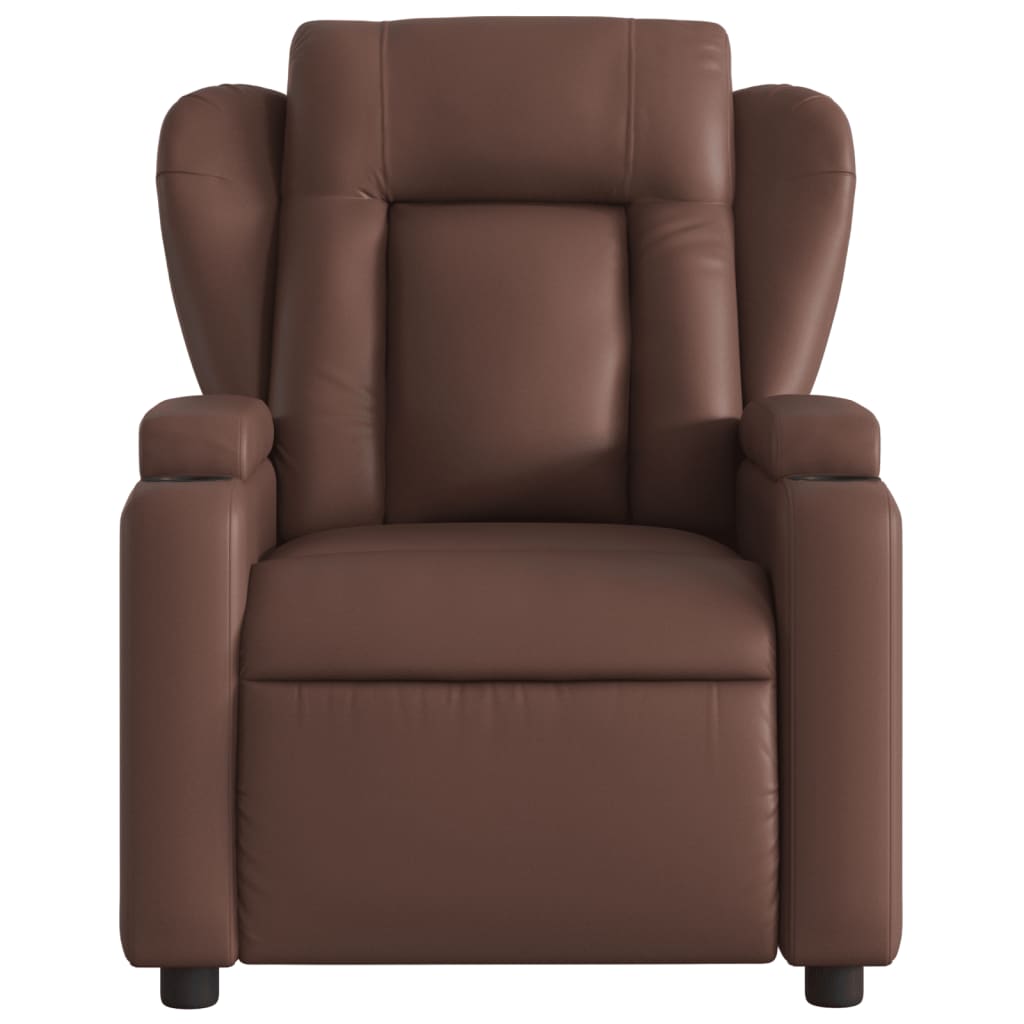 Fauteuil inclinable électrique Marron Similicuir - XIOS