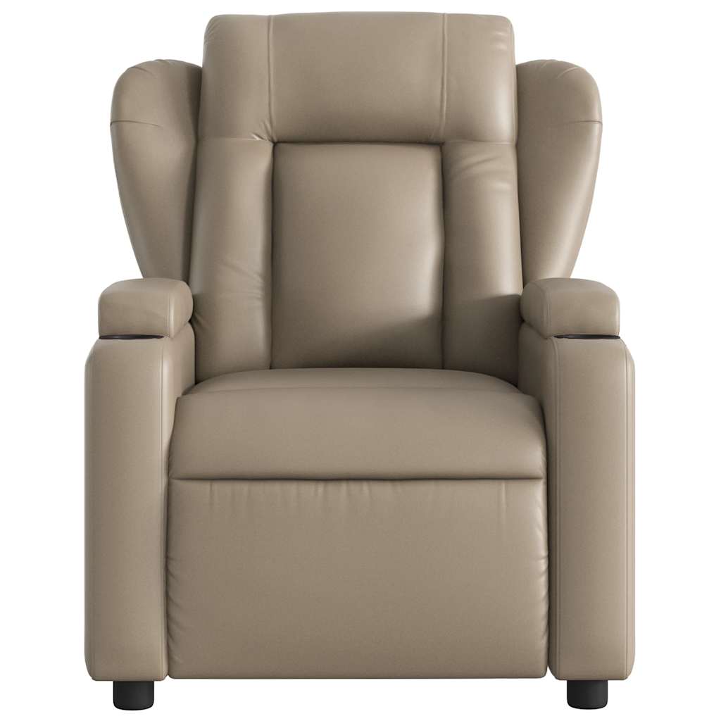 Fauteuil inclinable électrique Cappuccino Similicuir - XIOS
