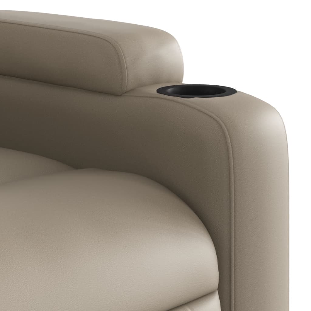 Fauteuil inclinable électrique Cappuccino Similicuir - XIOS