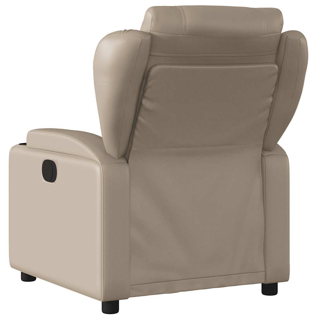 Fauteuil de massage inclinable électrique cappuccino similicuir - XIOS