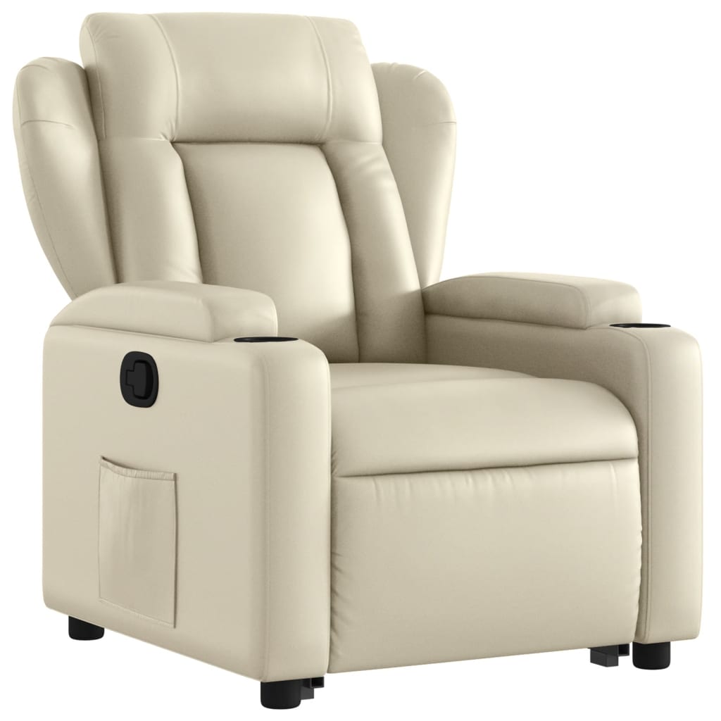 Fauteuil inclinable Crème Similicuir - XIOS