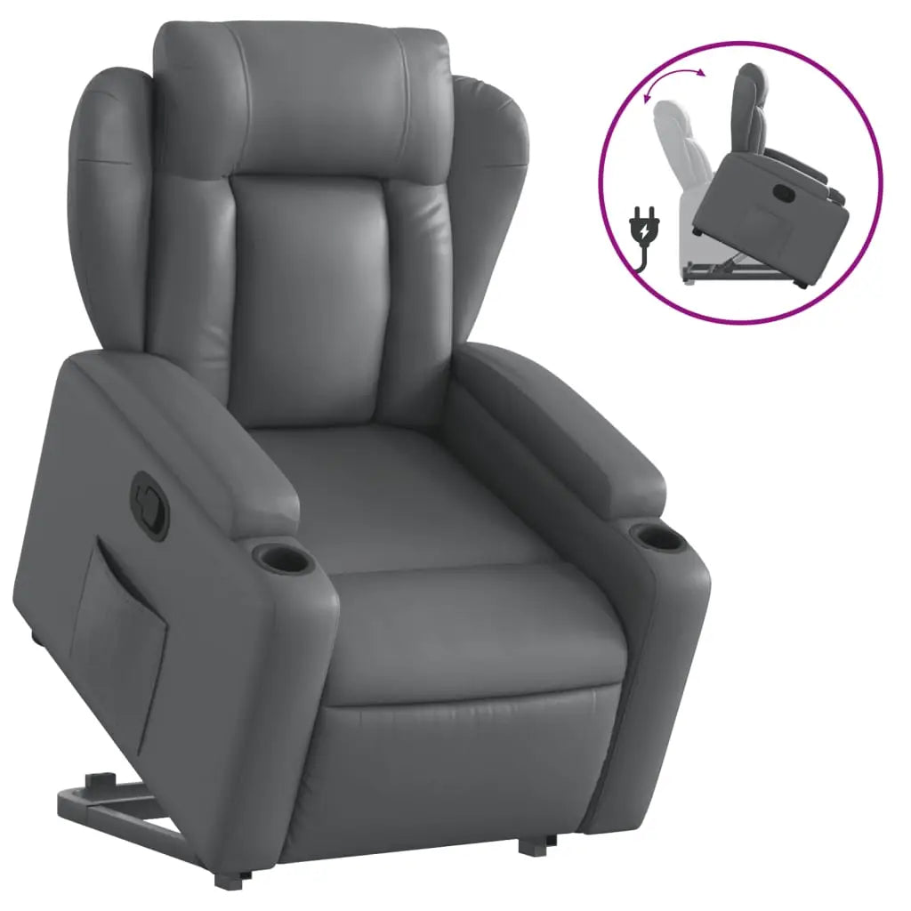 Fauteuil inclinable Gris Similicuir - XIOS