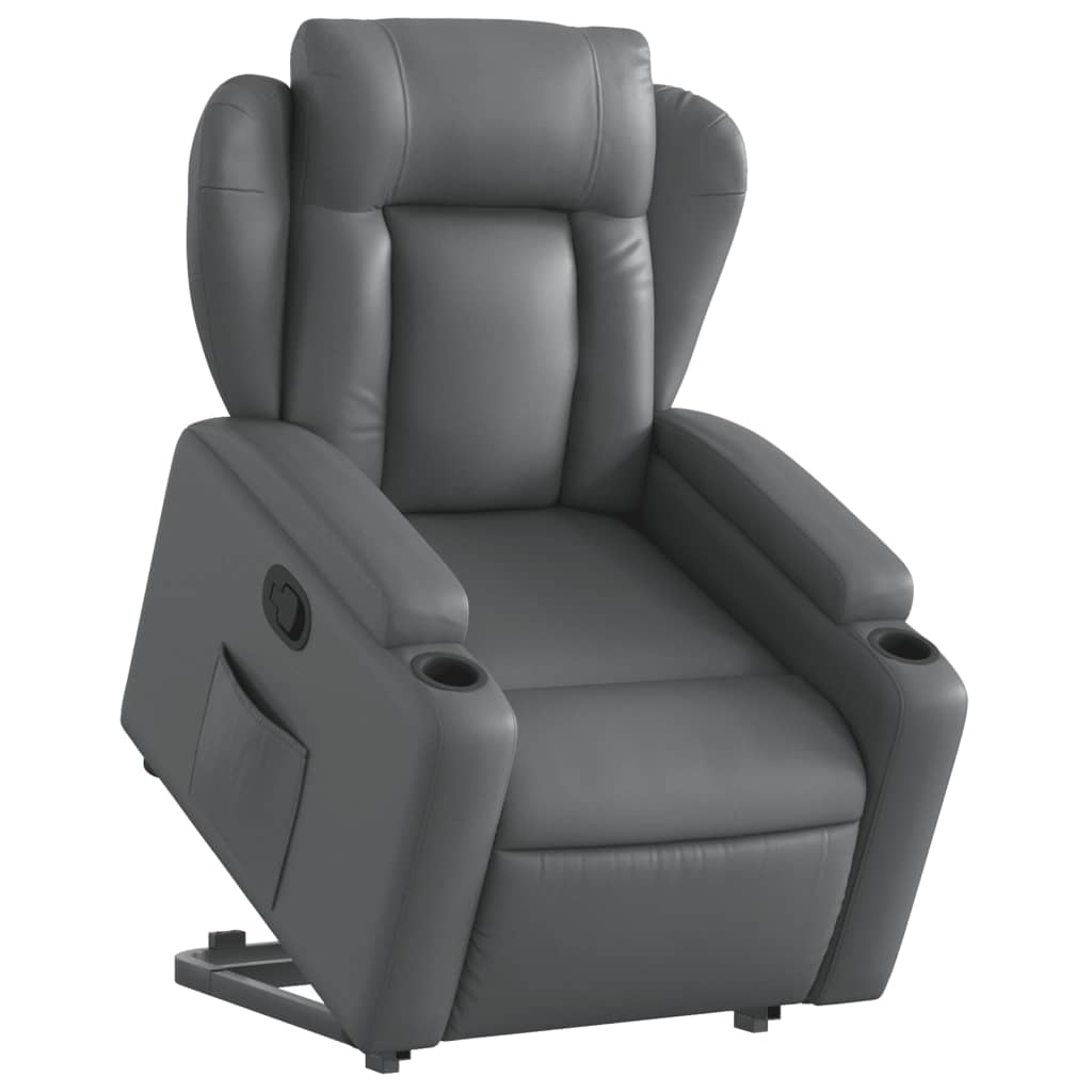 Fauteuil inclinable Gris Similicuir