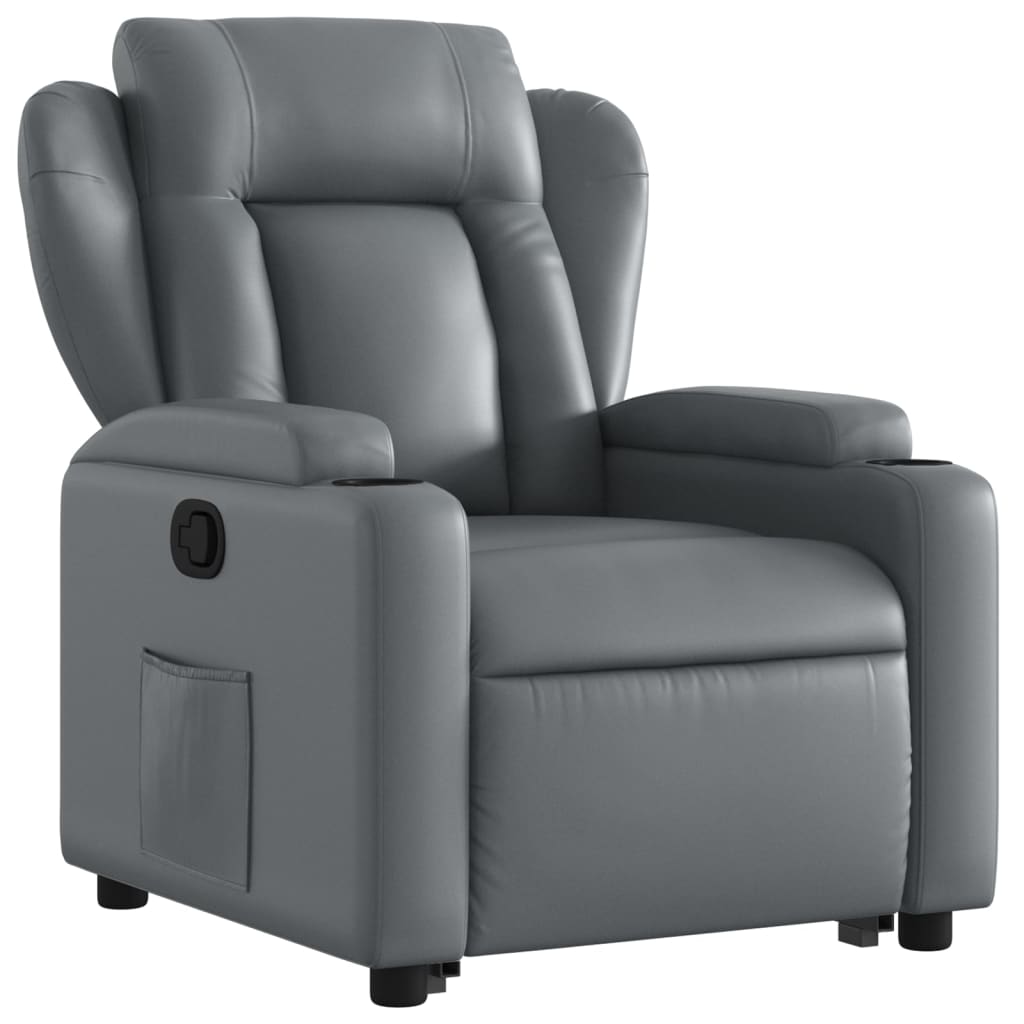 Fauteuil inclinable Gris Similicuir - XIOS