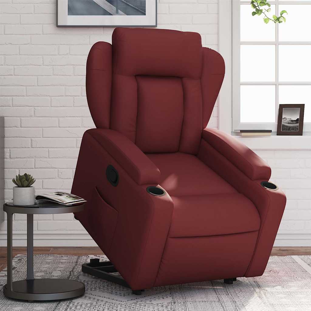 Fauteuil inclinable Rouge bordeaux Similicuir - XIOS