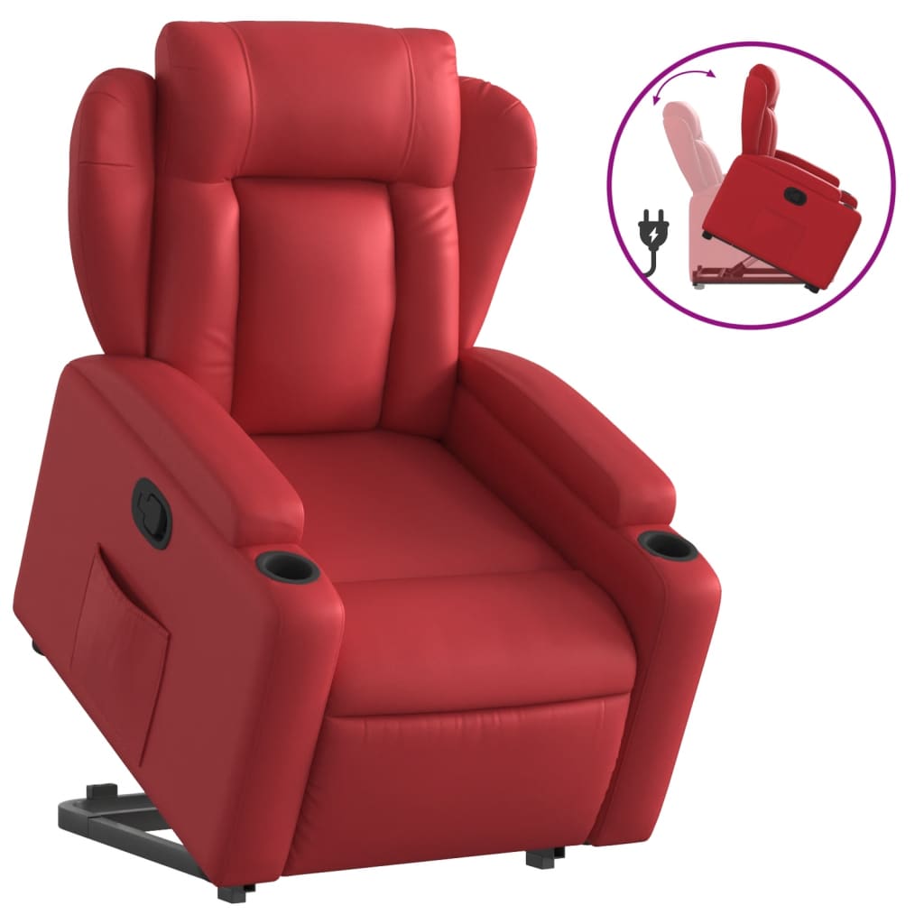 Fauteuil inclinable Rouge Similicuir - XIOS