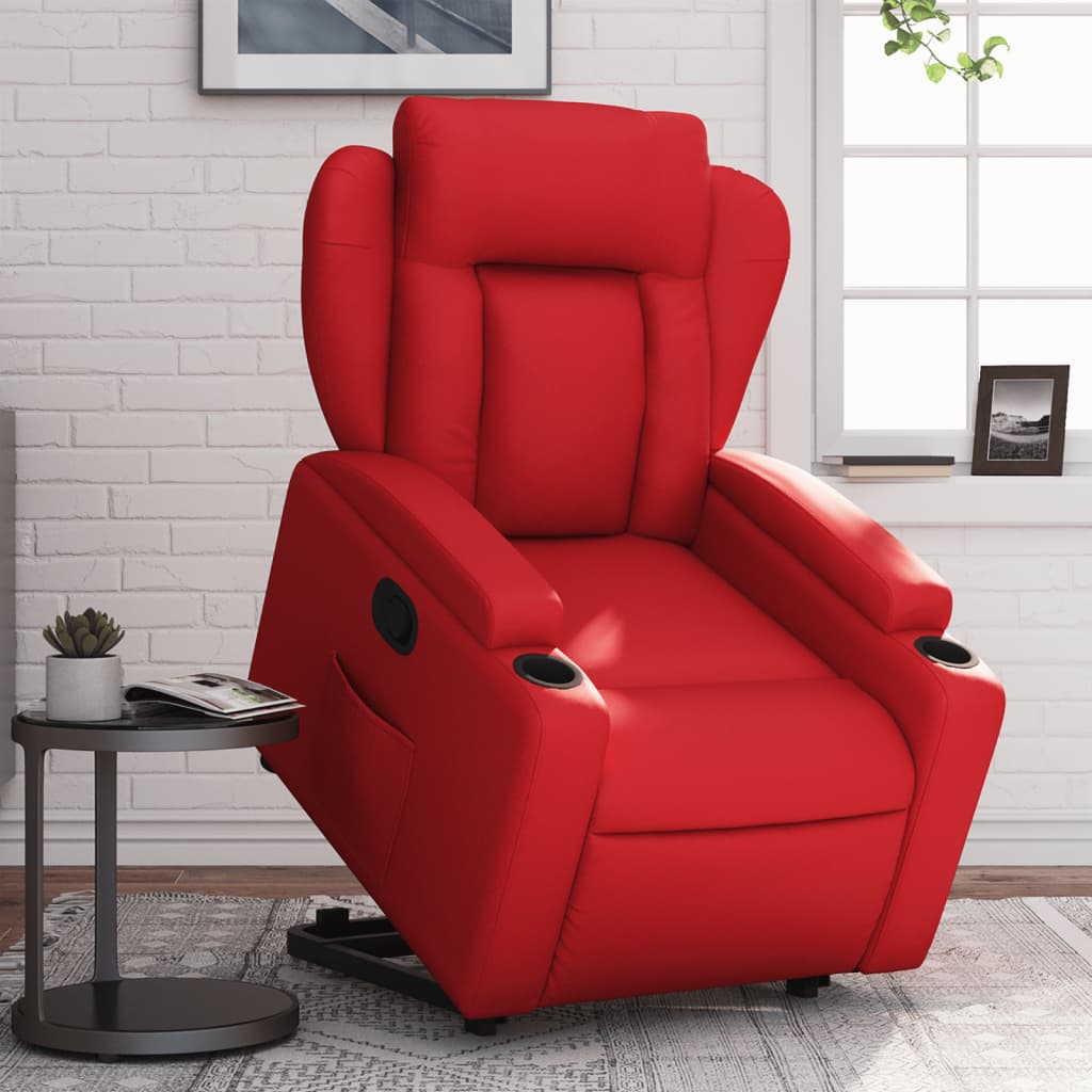 Fauteuil inclinable Rouge Similicuir - XIOS