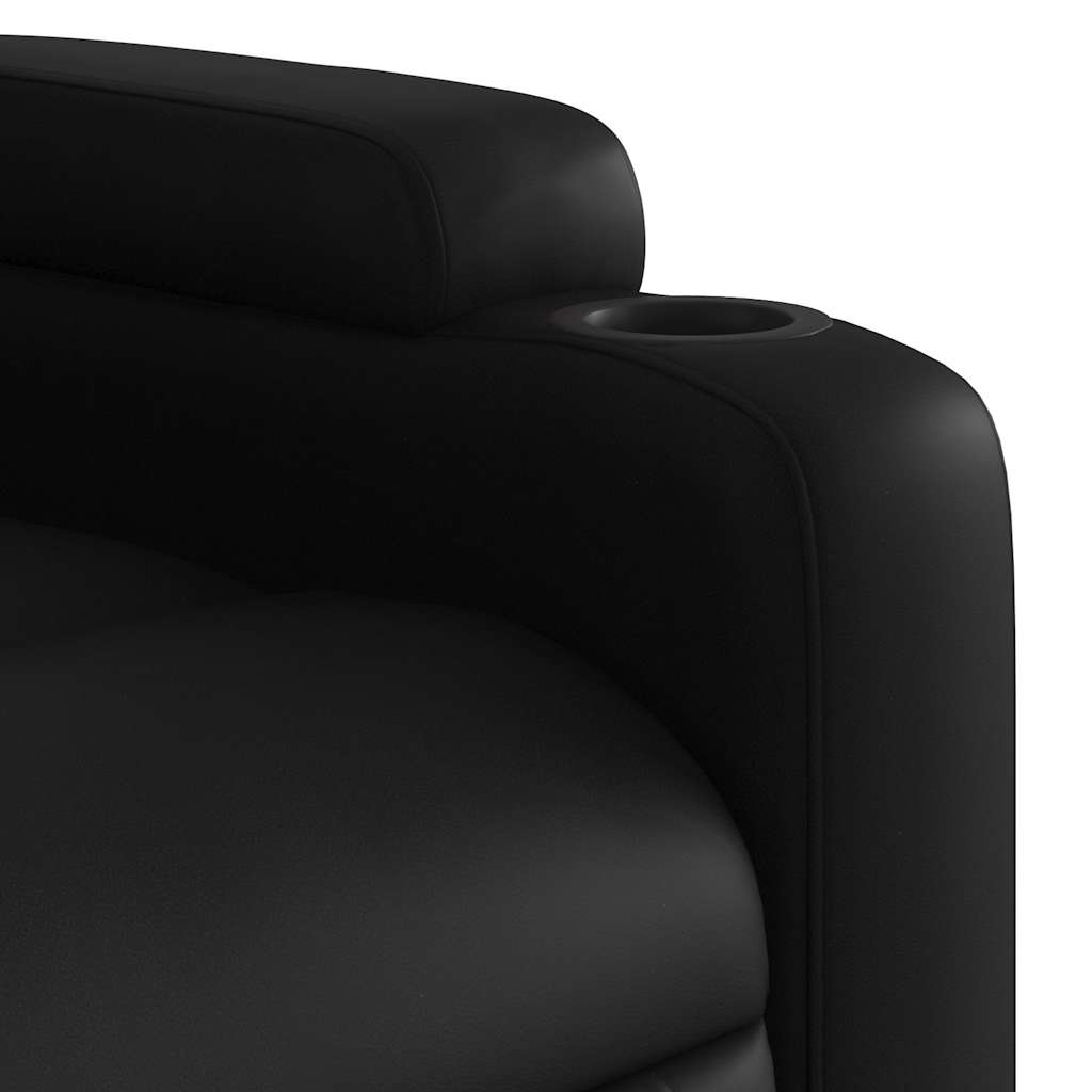 Fauteuil inclinable de massage Noir Similicuir - XIOS