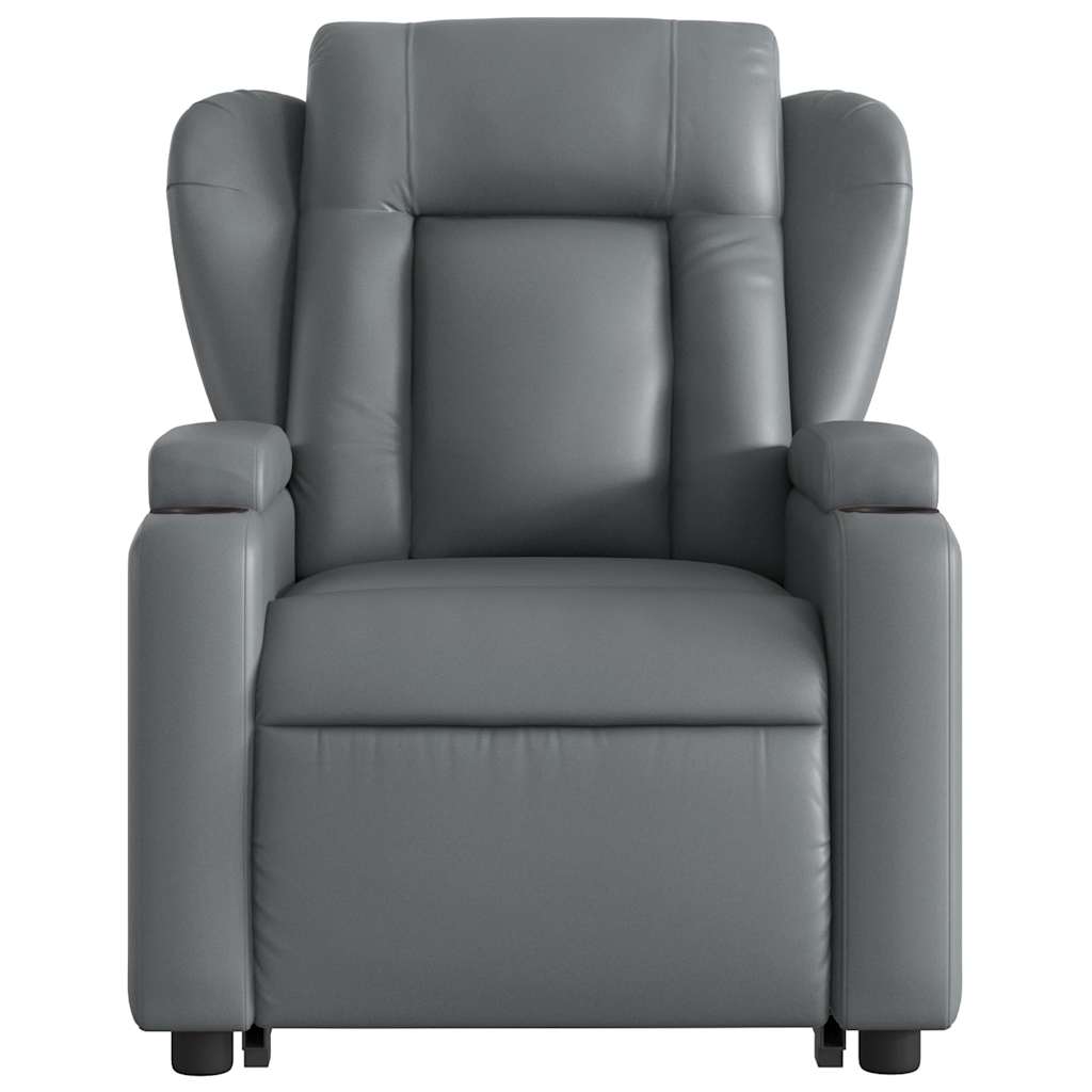 Fauteuil inclinable de massage Gris Similicuir - XIOS
