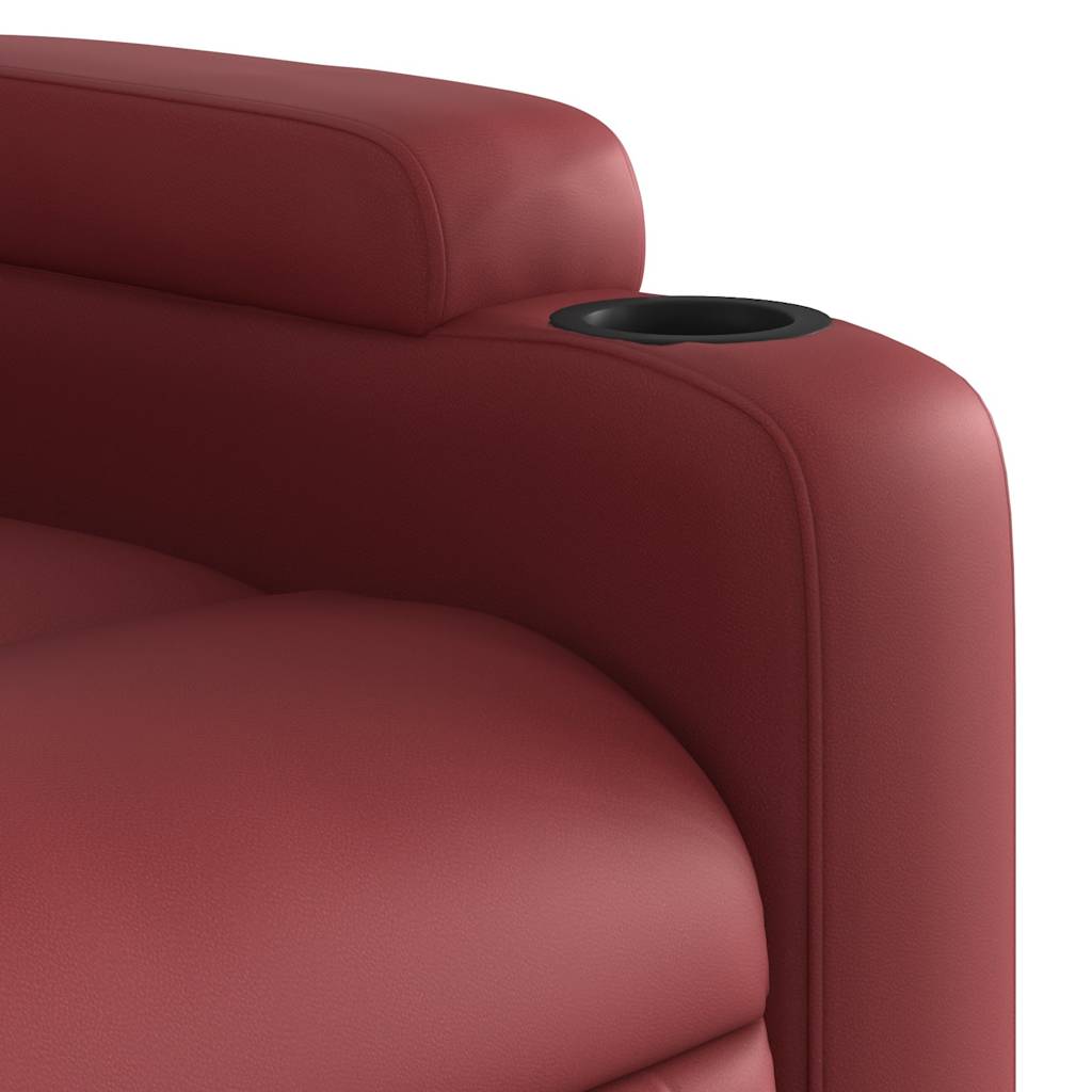 Fauteuil inclinable de massage Rouge bordeaux Similicuir - XIOS