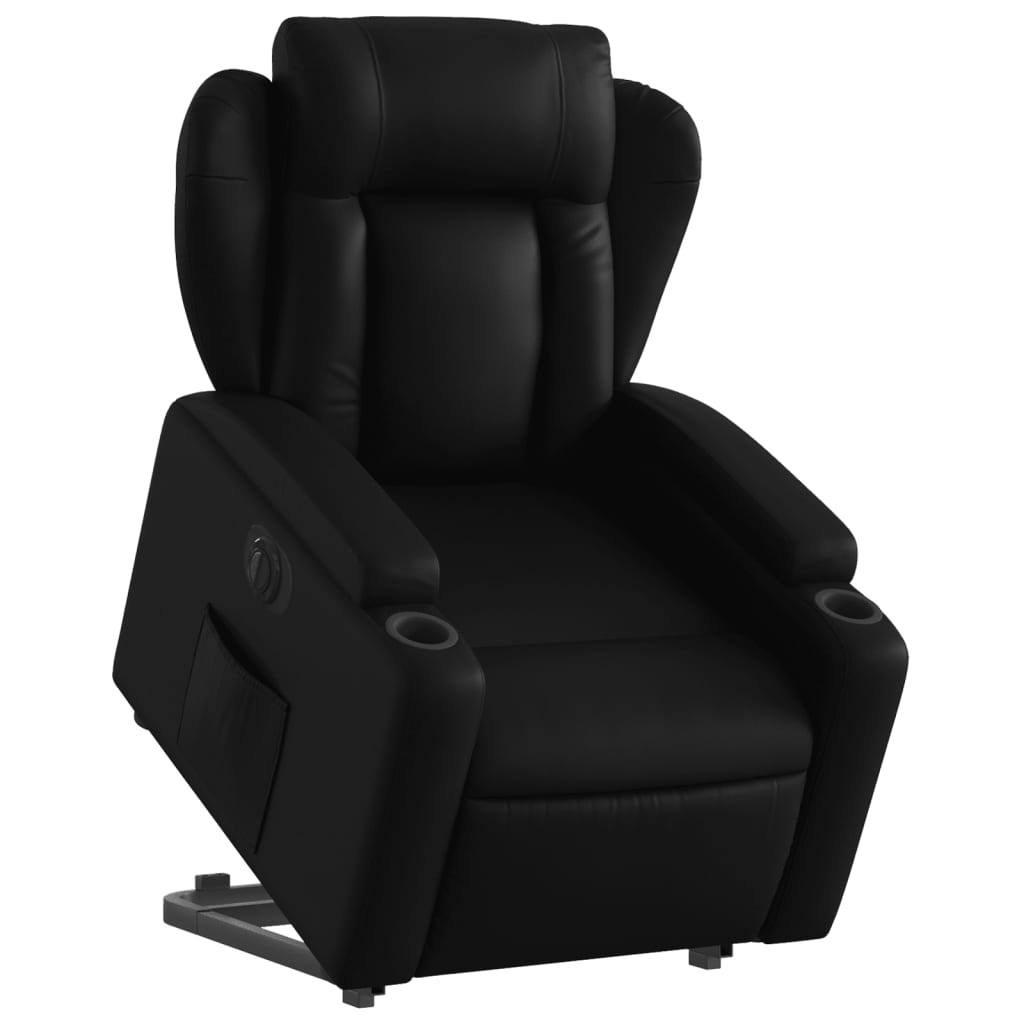 Fauteuil inclinable électrique noir similicuir - XIOS