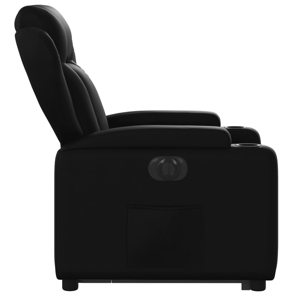 Fauteuil inclinable électrique noir similicuir