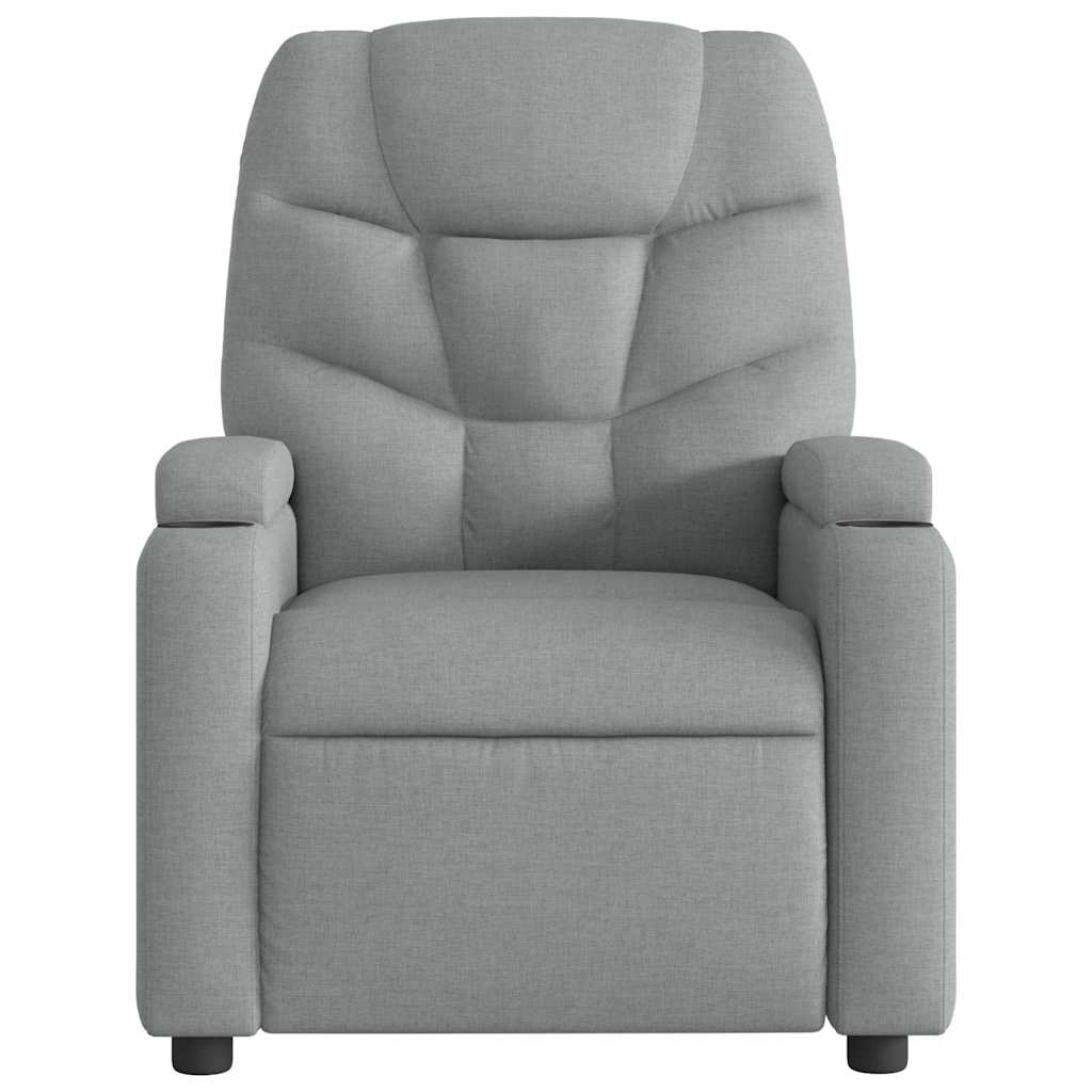 Fauteuil inclinable électrique Gris clair Tissu - XIOS