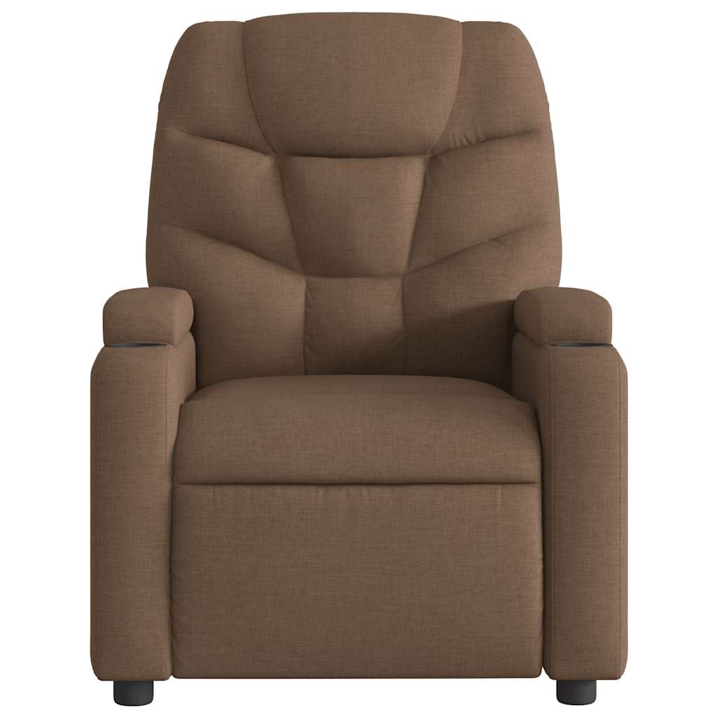 Fauteuil inclinable électrique Marron Tissu - XIOS