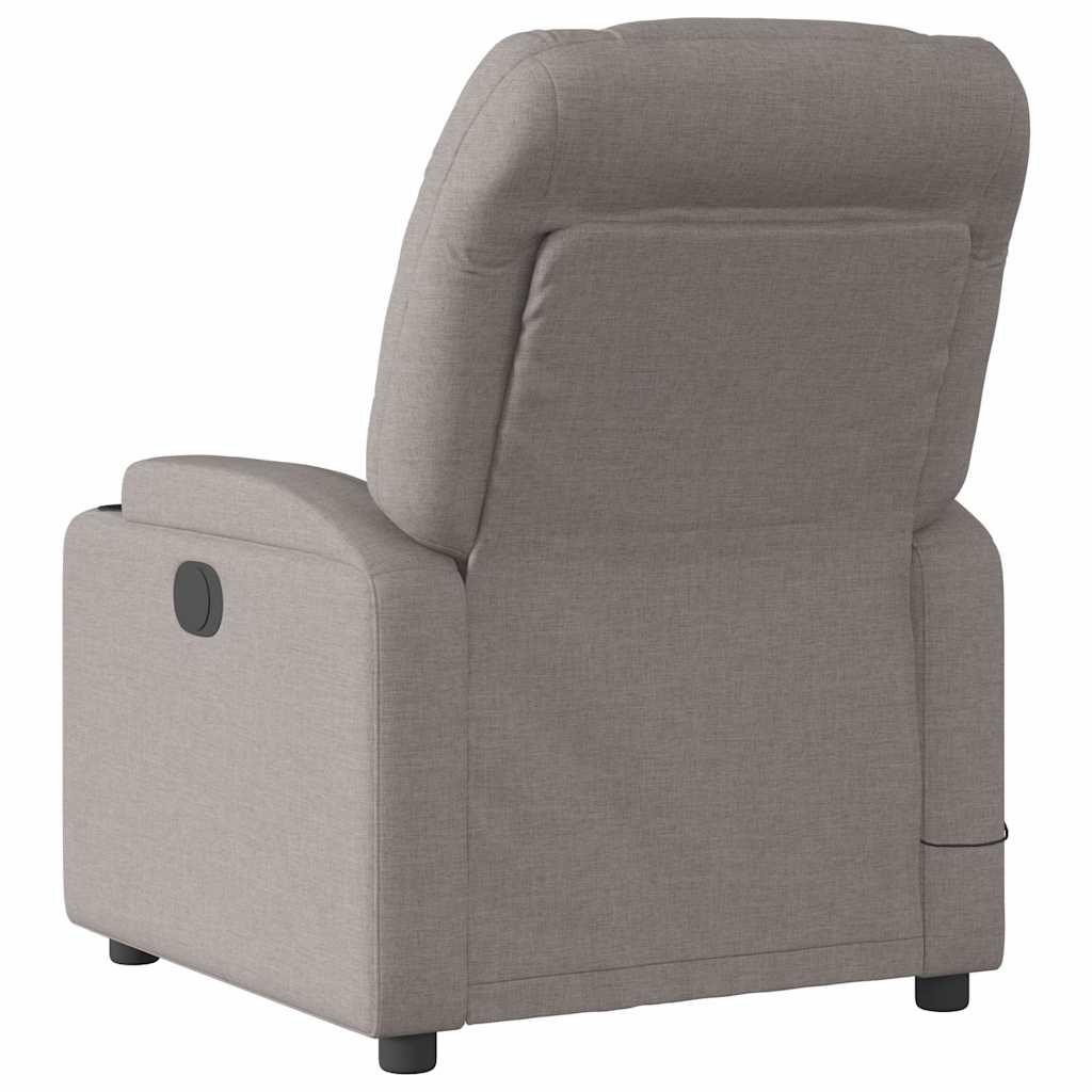 Fauteuil de massage inclinable électrique Taupe Tissu - XIOS