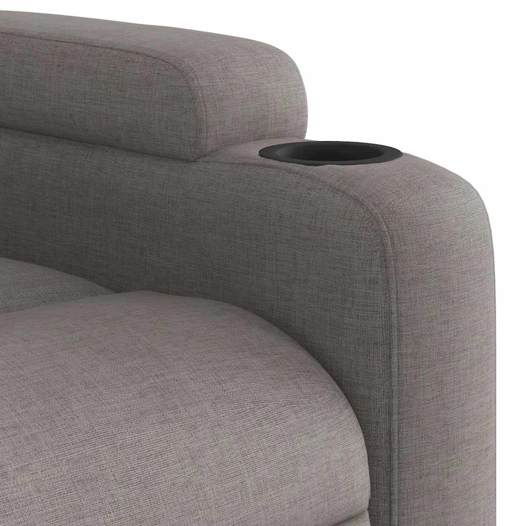 Fauteuil de massage inclinable électrique Taupe Tissu - XIOS