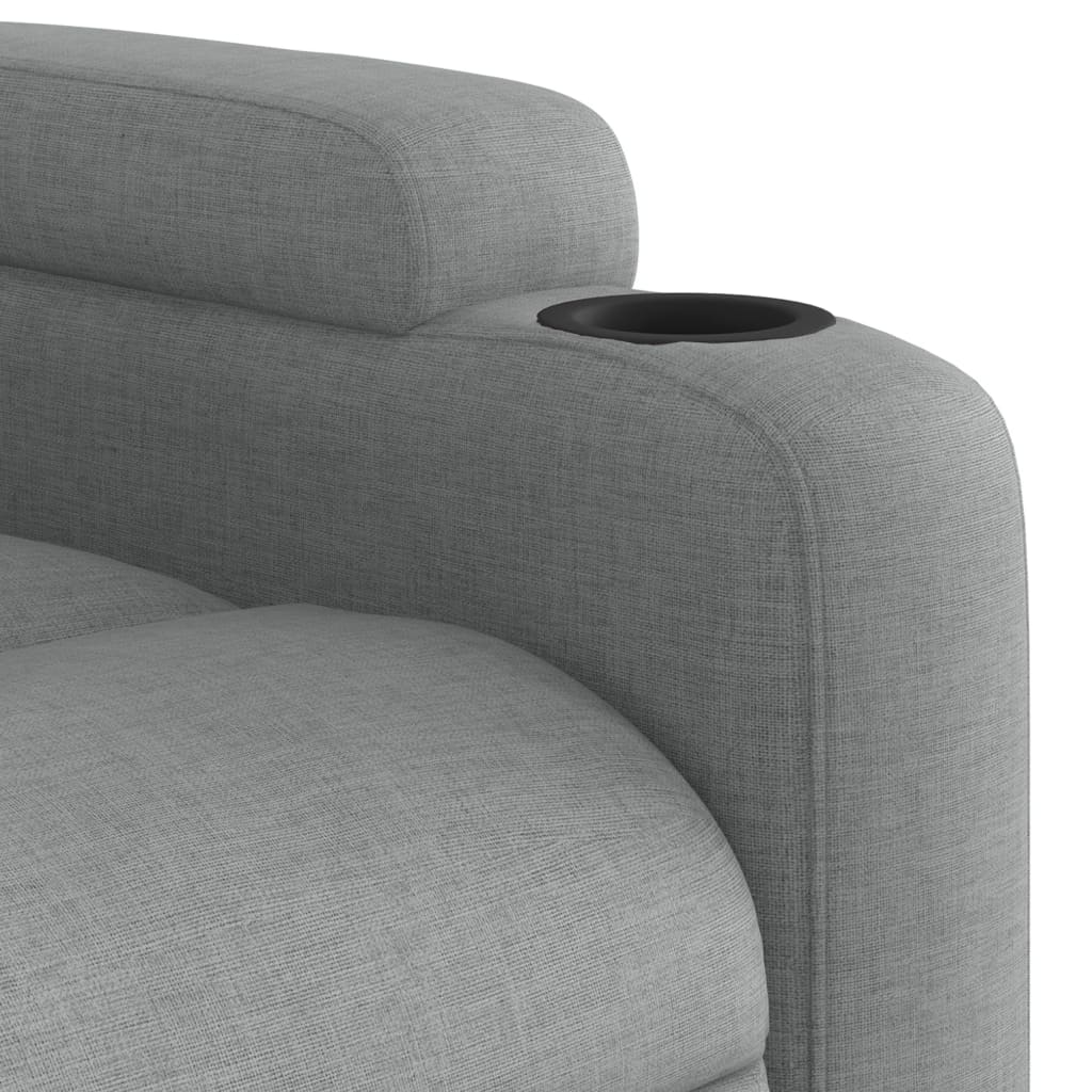 Fauteuil inclinable Gris clair Tissu - XIOS