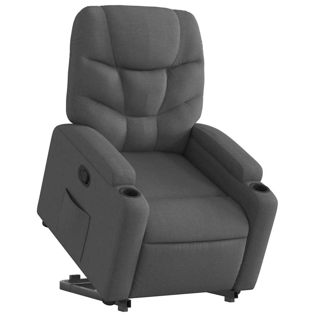 Fauteuil inclinable Gris foncé Tissu - XIOS