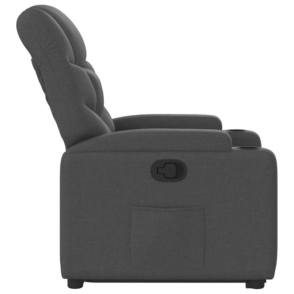 Fauteuil inclinable Gris foncé Tissu - XIOS