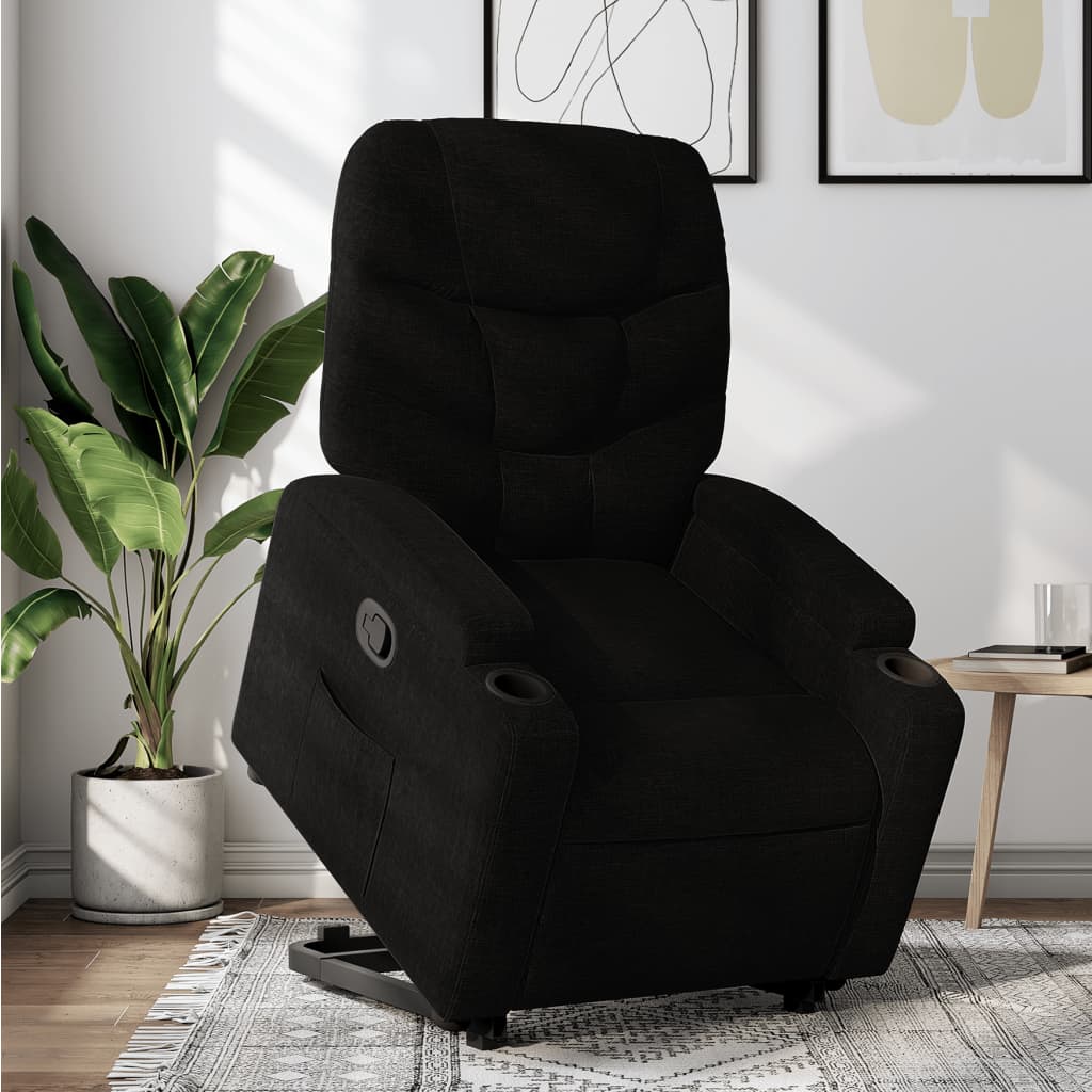 Fauteuil inclinable noir tissu - XIOS