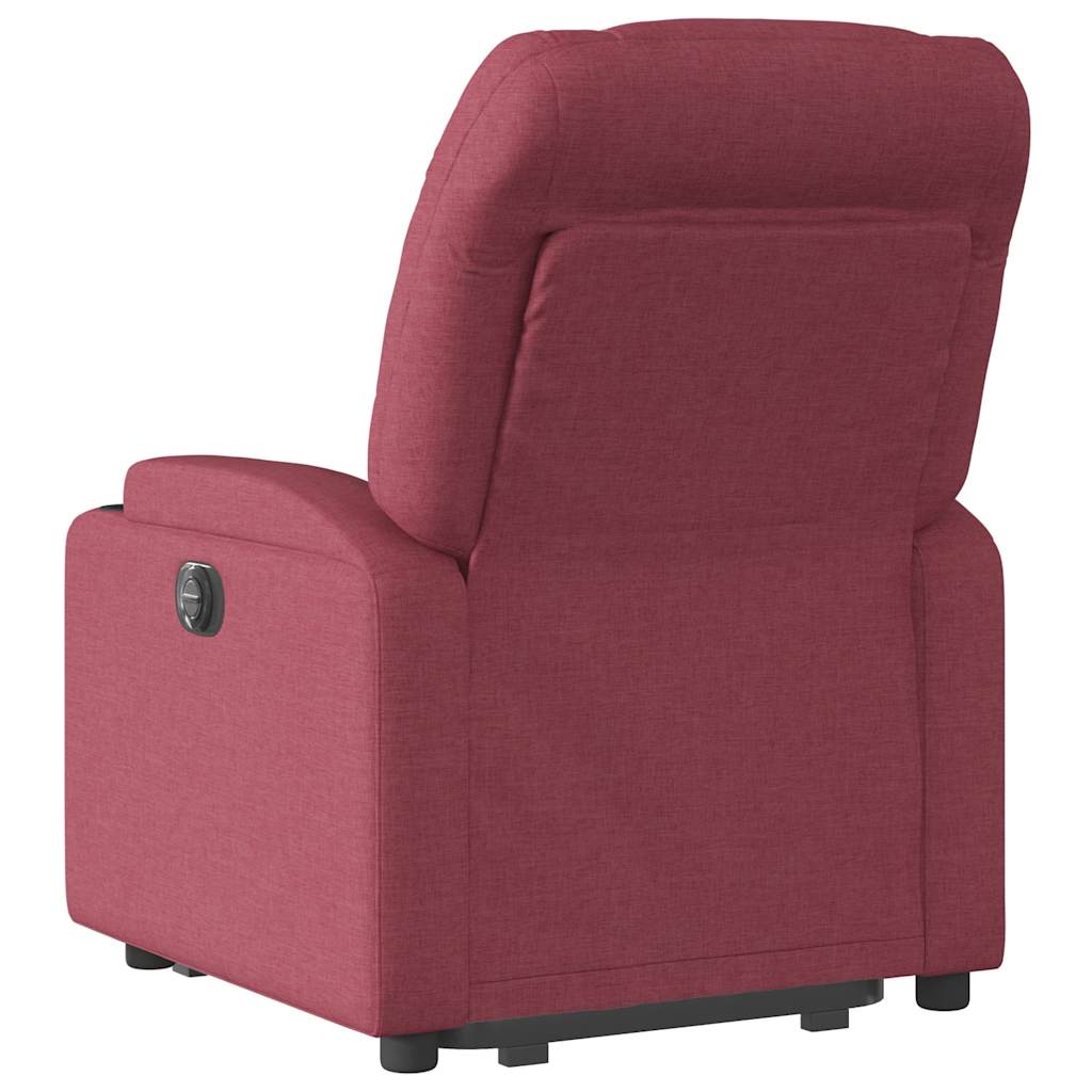 Fauteuil inclinable rouge bordeaux tissu - XIOS