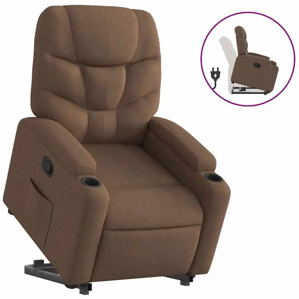 Fauteuil inclinable Marron Tissu - XIOS