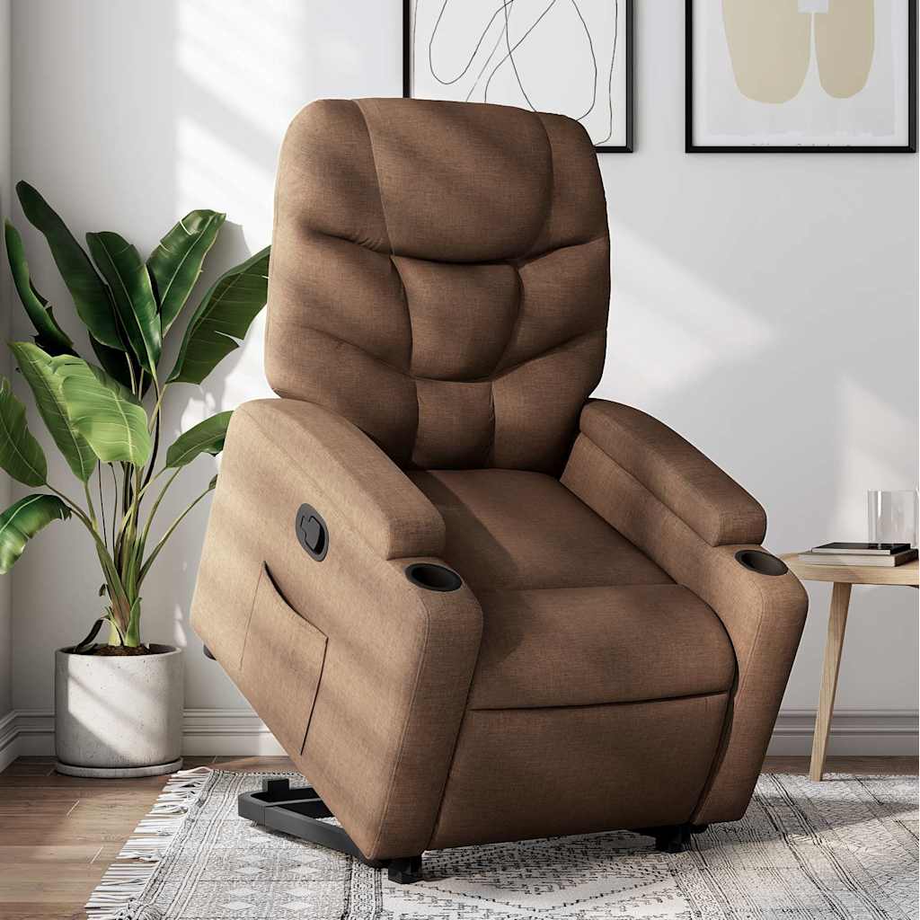 Fauteuil inclinable Marron Tissu - XIOS