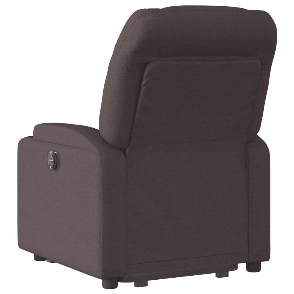 Fauteuil inclinable marron foncé tissu - XIOS
