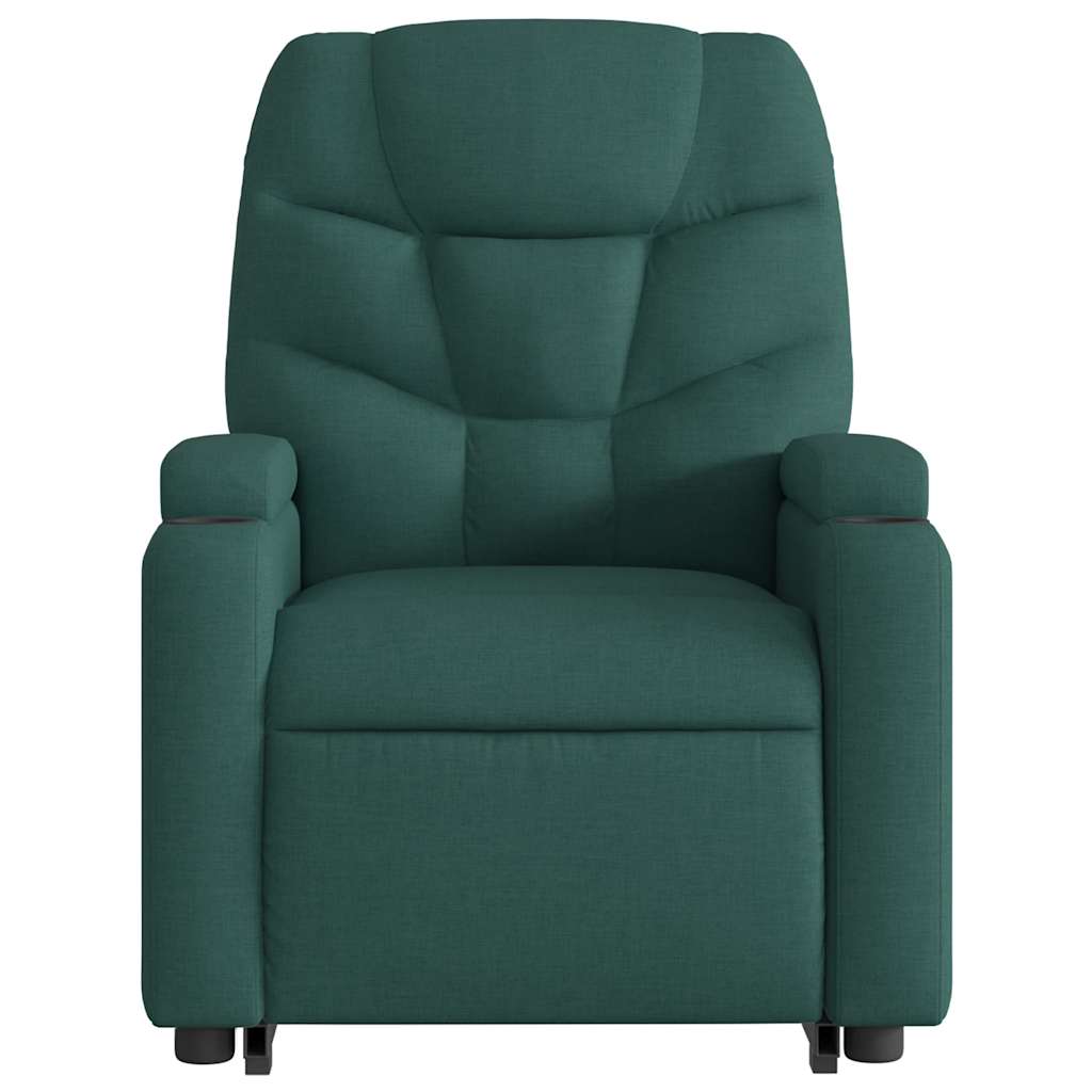 Fauteuil inclinable vert foncé tissu - XIOS