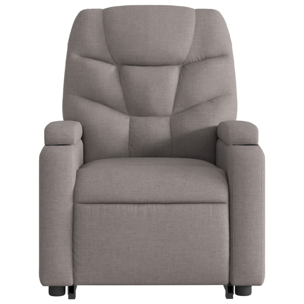 Fauteuil inclinable taupe tissu - XIOS