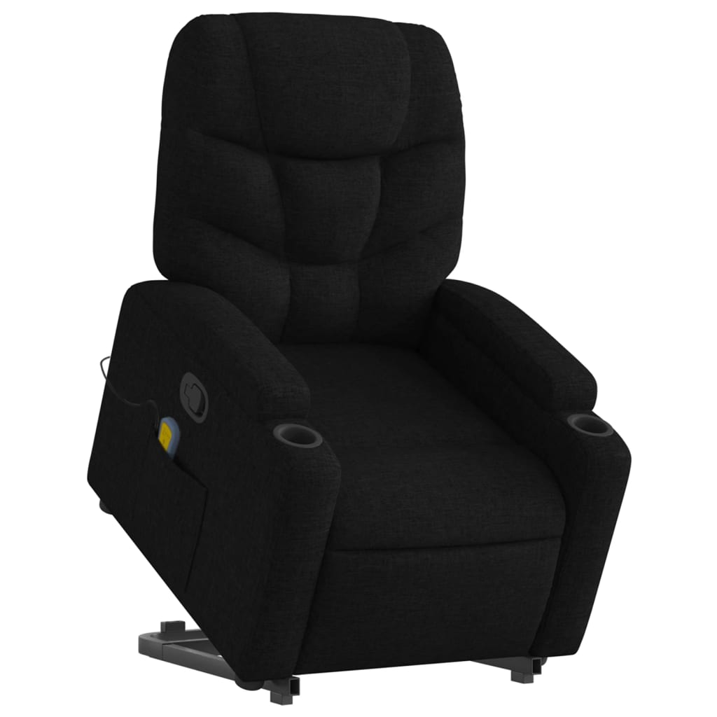 Fauteuil de massage inclinable Noir Tissu - XIOS