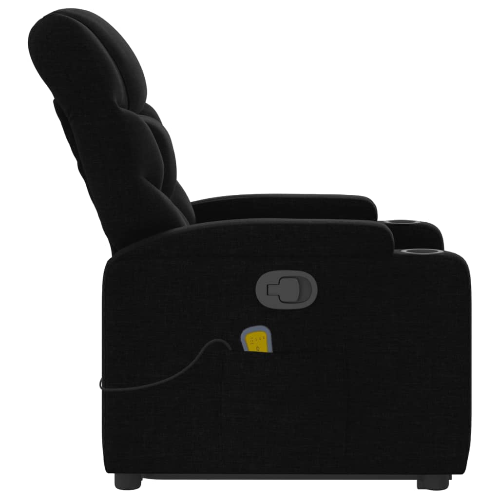 Fauteuil de massage inclinable Noir Tissu - XIOS