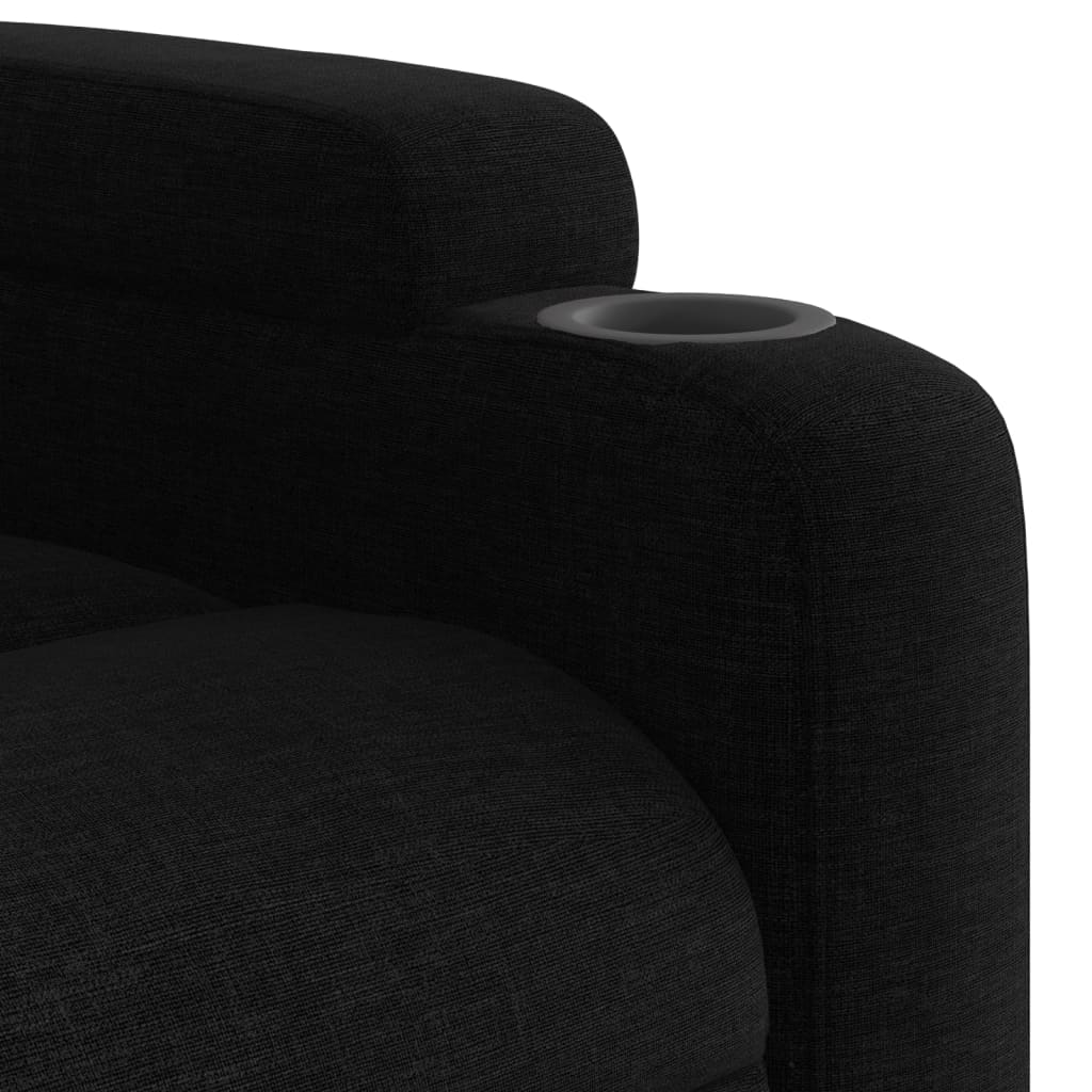 Fauteuil de massage inclinable Noir Tissu - XIOS