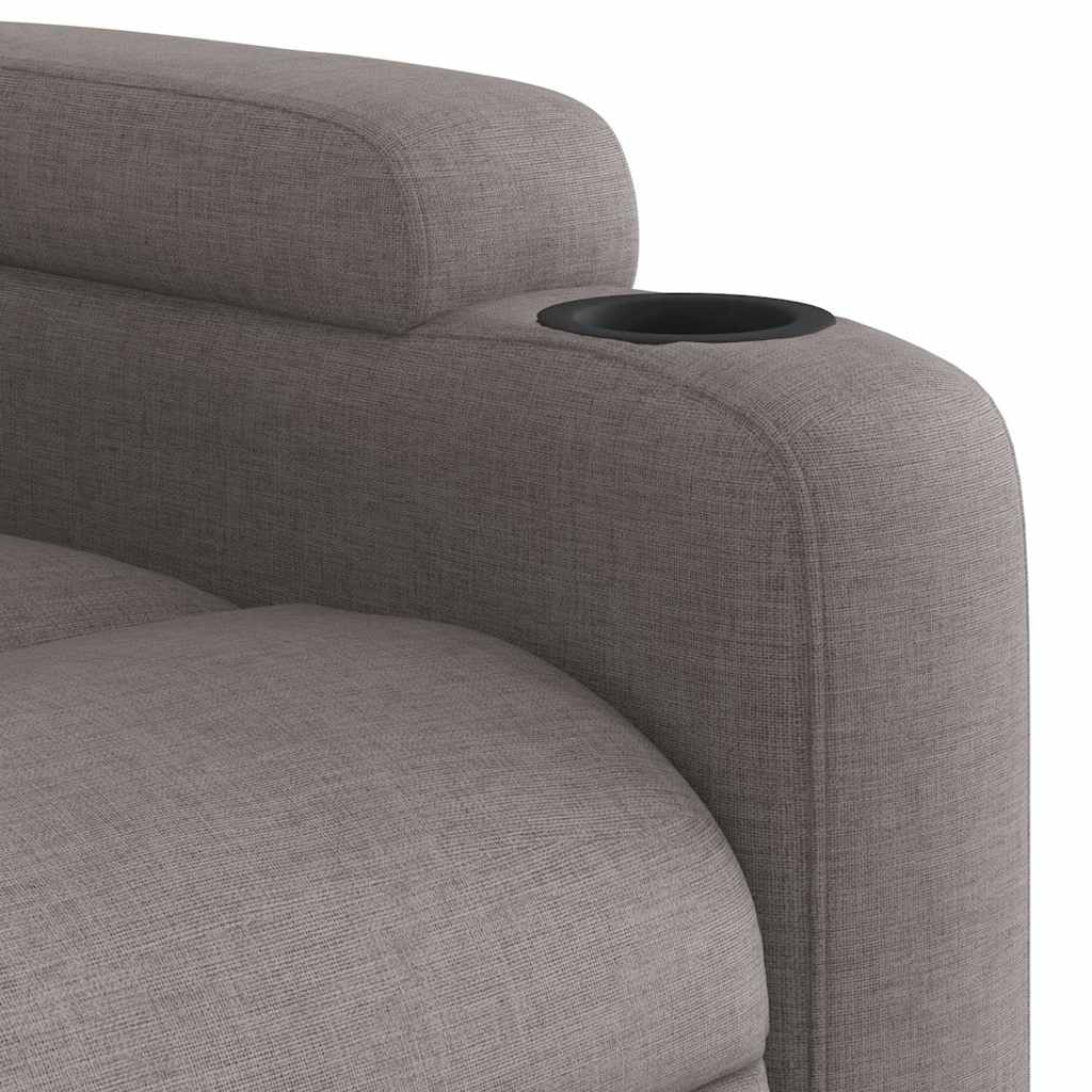Fauteuil inclinable de massage Taupe Tissu - XIOS