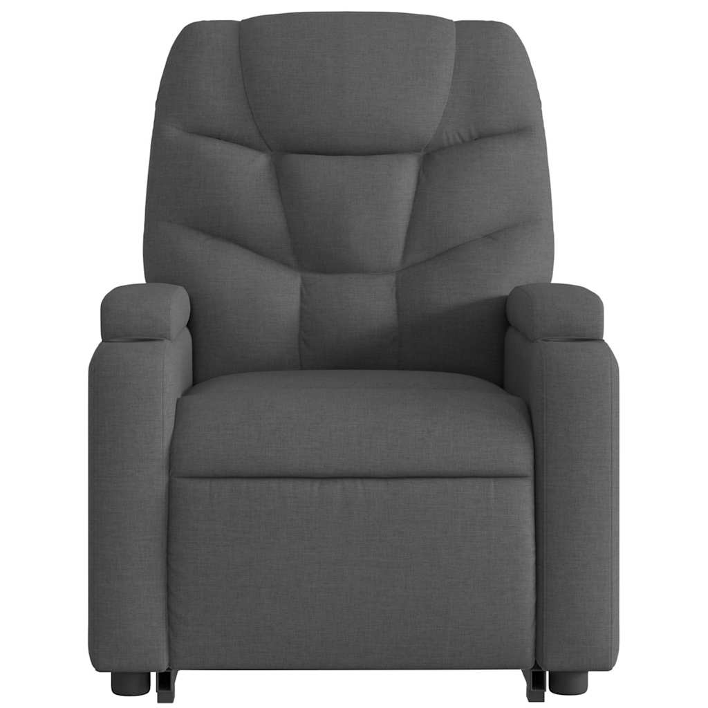 Fauteuil inclinable électrique gris foncé tissu - XIOS