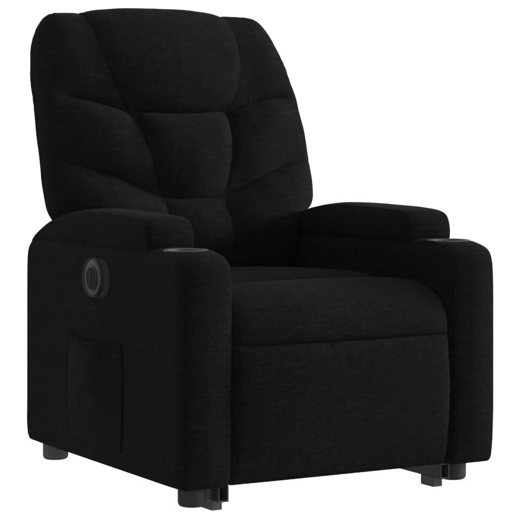 Fauteuil inclinable électrique noir tissu - XIOS