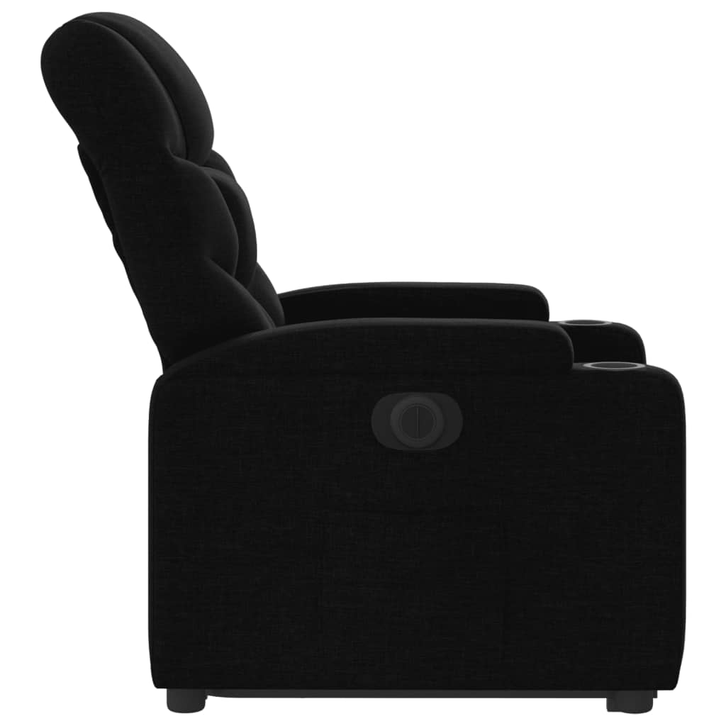 Fauteuil inclinable électrique noir tissu - XIOS