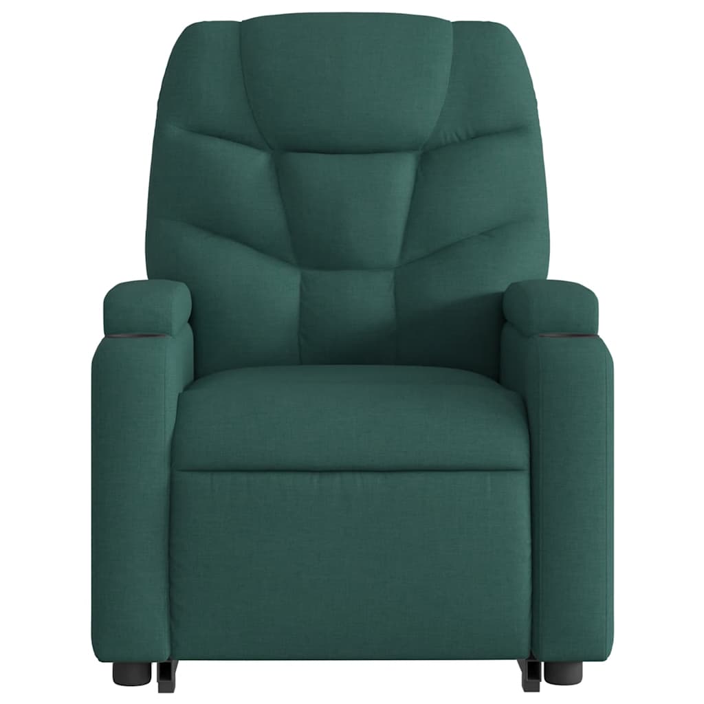 Fauteuil inclinable électrique vert foncé tissu - XIOS