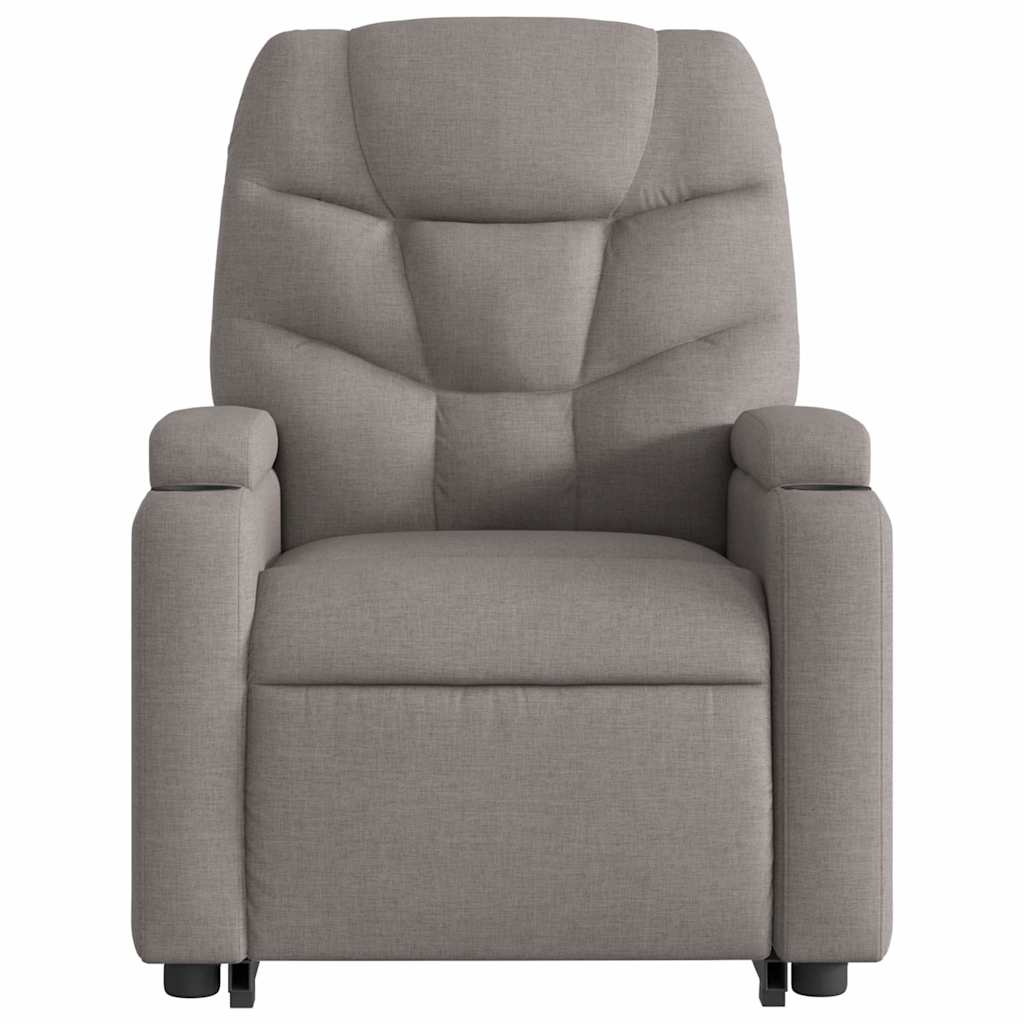 Fauteuil inclinable électrique taupe tissu - XIOS