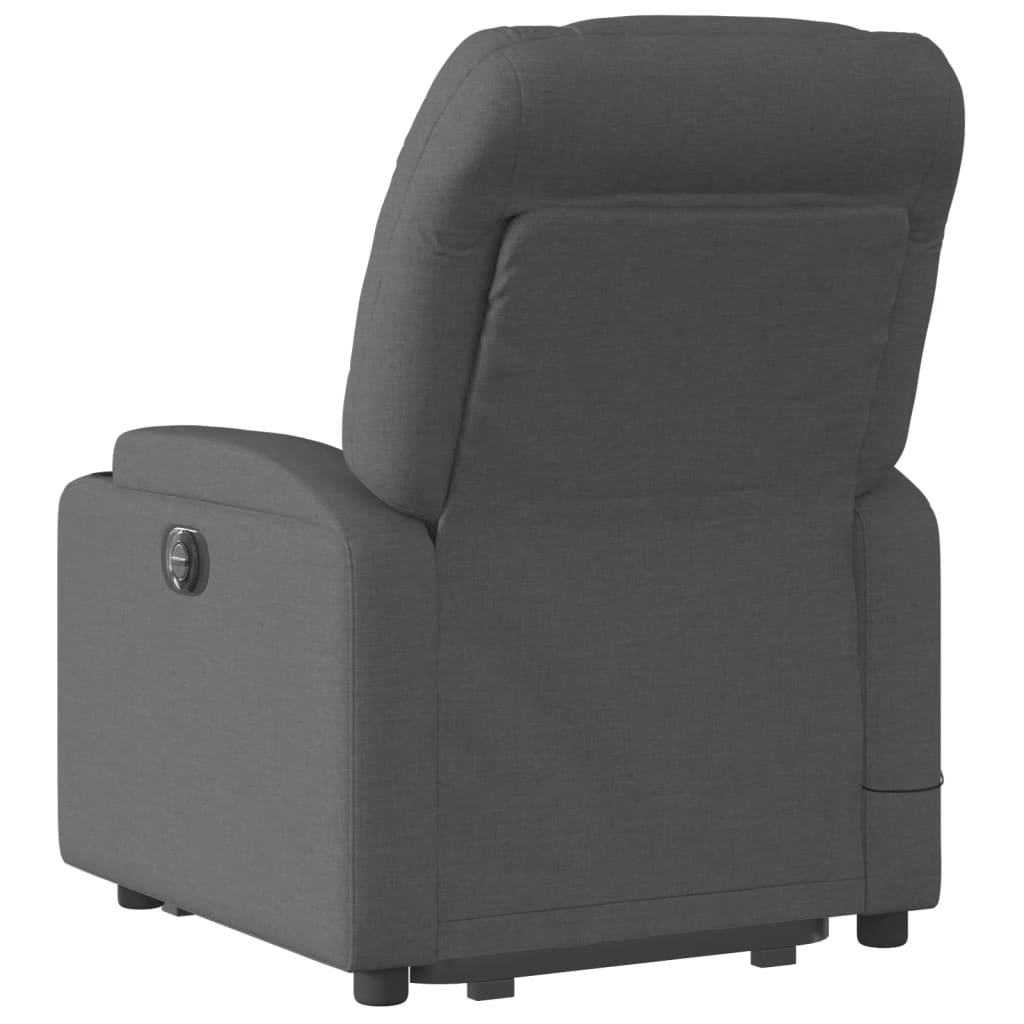Fauteuil inclinable de massage électrique Gris foncé Tissu - XIOS