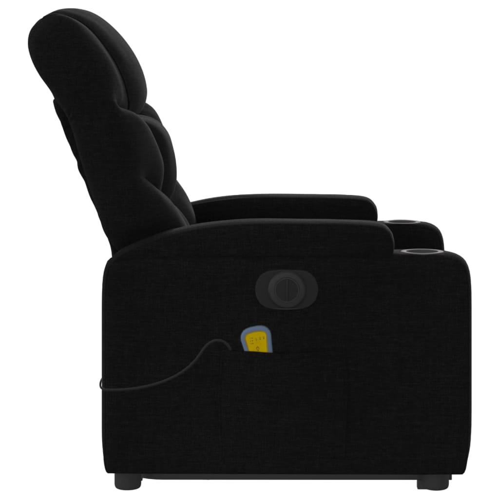 Fauteuil inclinable de massage électrique Noir Tissu - XIOS