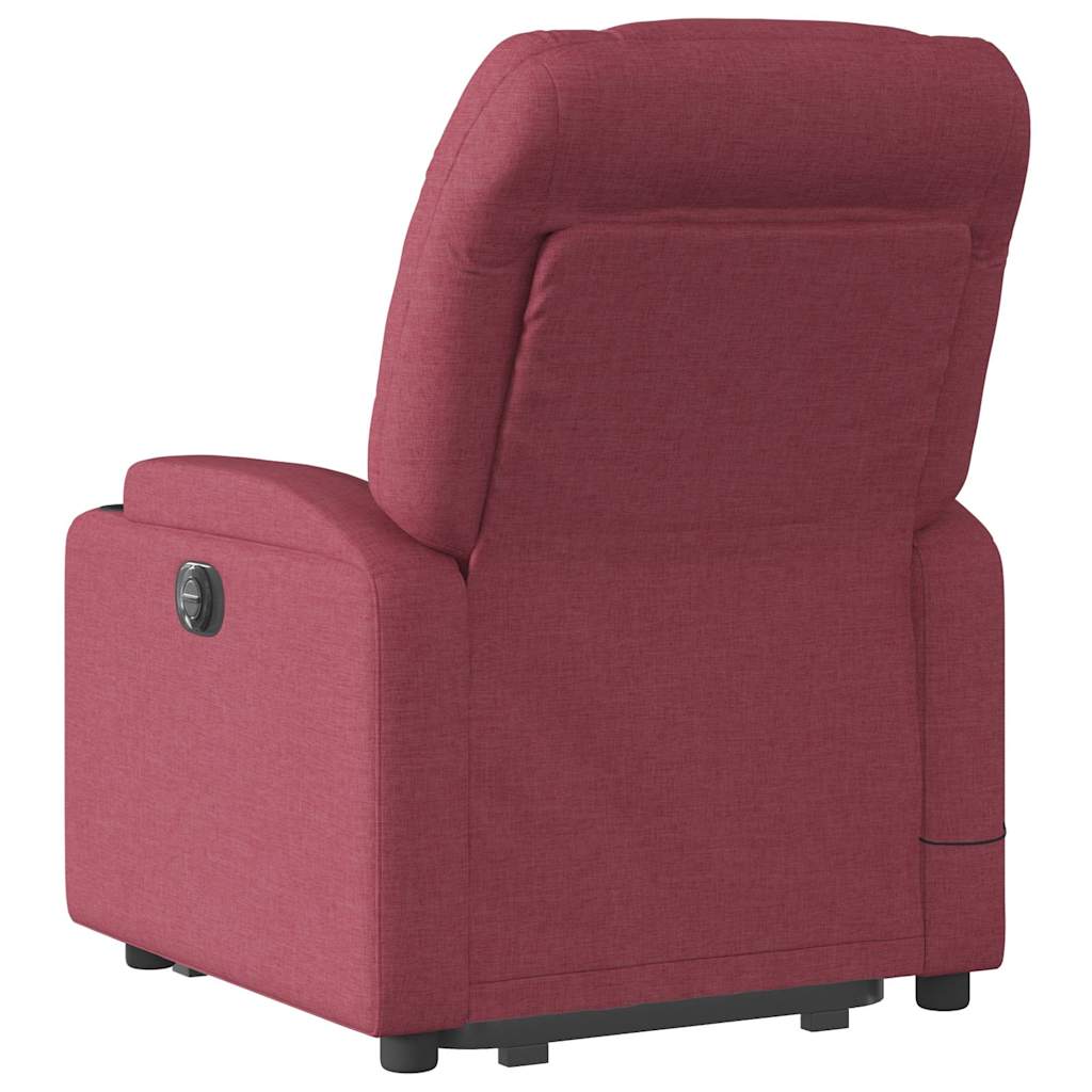 Fauteuil inclinable de massage électrique Rouge bordeaux Tissu - XIOS