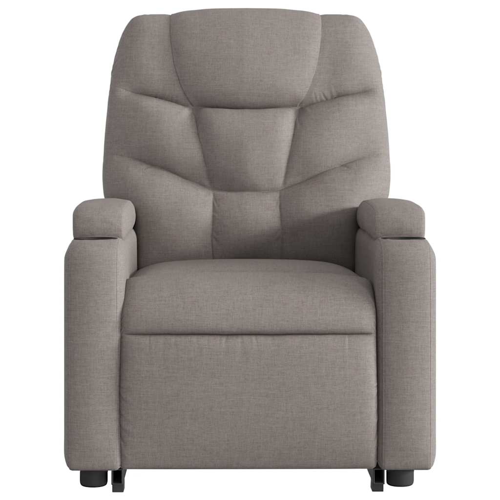 Fauteuil inclinable de massage électrique Taupe Tissu - XIOS
